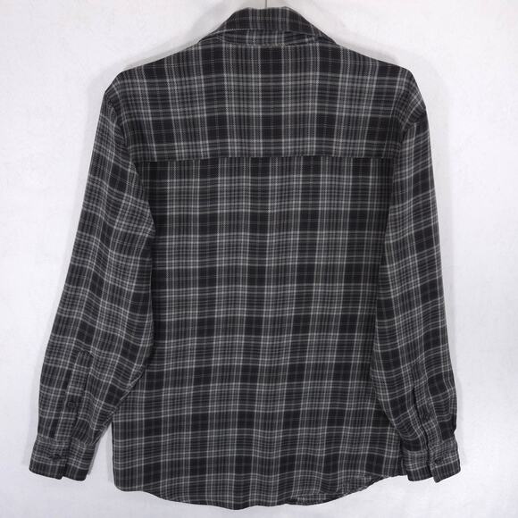 Burton DryRide Flannel Shirt Mens S Gray Glen Plaid Colombo Button Up Outdoor - Picture 4 of 9